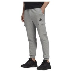 Брюки джоггеры adidas Essentials Fleece Regular Tapered Cargo, серый