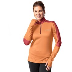 Футболка с длинным рукавом VAUDE Livigno II Half Zip, оранжевый