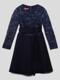 Платье с цветочным кружевом G.O.L., темно-синий Гол