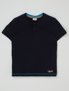 Рубашка Serafino из хлопка s.Oliver, темно-синий