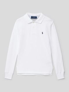 Рубашка-поло с длинными рукавами Polo Ralph Lauren, белый