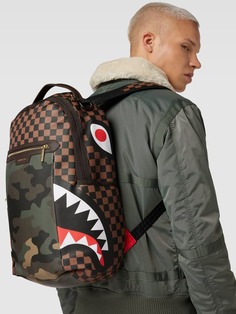 Рюкзак со сплошным узором, модель SIP CAMO ACCENT Sprayground, коричневый