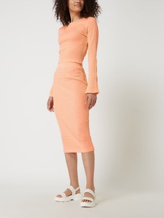 Лонгслив с ребристой структурой, модель Alva Gina Tricot, оранжевый