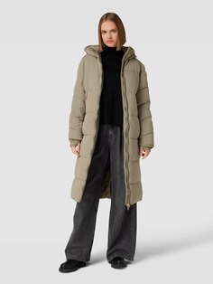 Стеганое пальто с капюшоном WITHBLACK, светло-серый