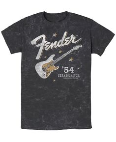 Мужская футболка fender western stratocaster с коротким рукавом mineral wash Fifth Sun, черный