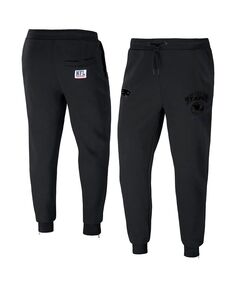 Мужские флисовые брюки nfl x staple black new england patriots с вышивкой fundamentals globe NFL Properties, черный