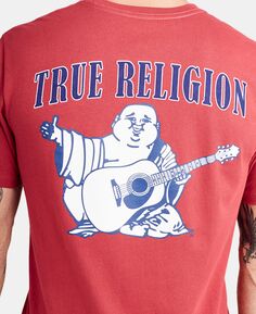 Мужская футболка с круглым вырезом и короткими рукавами с логотипом будды True Religion