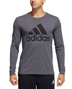 Мужская футболка с длинными рукавами и логотипом adidas, мульти