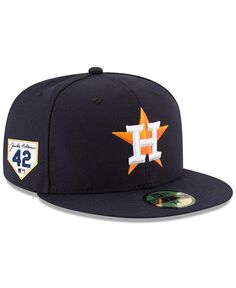 Мужская темно-синяя приталенная шляпа Houston Astros 2023 Jackie Robinson Day 59FIFTY New Era