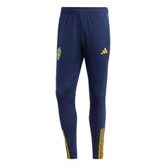 Узкие тренировочные брюки ADIDAS PERFORMANCE Tiro 23, темно-синий/лазурный