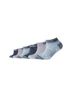 Носки Skechers, голубой/темно-синий/каменный/пестрый серый