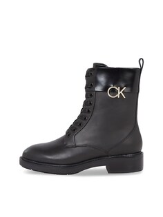 Ботильоны на шнуровке Calvin Klein, черный
