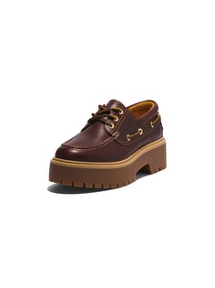 Обувь на шнуровке Timberland Stone Street 3 Eye, коричневый/карамель/темно-коричневый