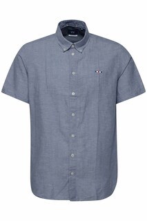 Рубашка узкого кроя на пуговицах FQ1924, пыльный синий