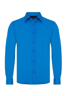 Рубашка узкого кроя на пуговицах Cipo &amp; Baxx, синий