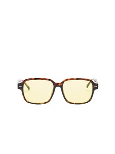 Солнечные очки Pull&amp;Bear, охра/темно-коричневый