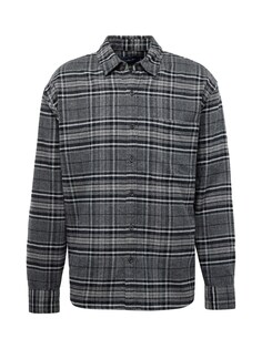Рубашка на пуговицах стандартного кроя Abercrombie &amp; Fitch, светло-серый