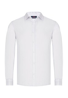 Рубашка узкого кроя на пуговицах Cipo &amp; Baxx, белый