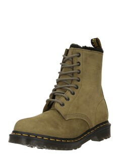 Ботильоны на шнуровке Dr. Martens 1460 Serena, оливковое