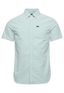 Рубашка на пуговицах стандартного кроя Superdry Oxford, светло-зеленый