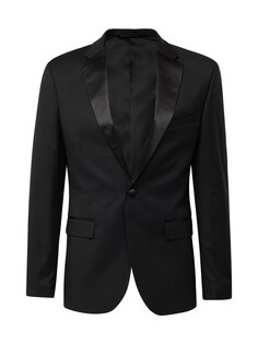 Деловой пиджак приталенного кроя TOPMAN, черный