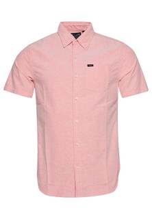 Рубашка на пуговицах стандартного кроя Superdry Oxford, коралл