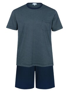 Короткая пижама Mey, пыльный синий/темно-синий