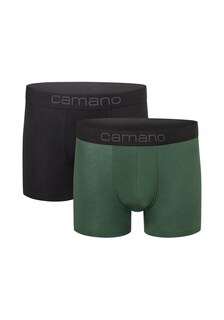 Трусы боксеры Camano Comfort, зеленый/черный