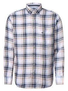 Рубашка на пуговицах стандартного кроя Fynch-Hatton, синий/белый