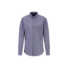 Рубашка на пуговицах стандартного кроя Fynch-Hatton, пестрый синий