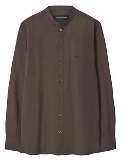 Рубашка на пуговицах стандартного кроя Adolfo Dominguez, темно коричневый