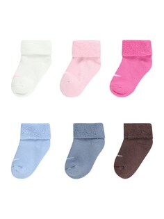 Носки Nike Sportswear, голубой/темно-коричневый/розовый/белый