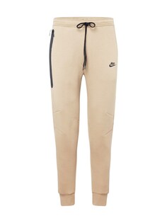 Зауженные брюки Nike Sportswear Tech Fleece, бежевый