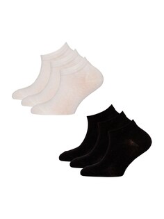 Обычные носки EWERS, черный/натуральный белый
