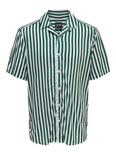 Комфортная рубашка на пуговицах Only &amp; Sons Wayne, темно-зеленый