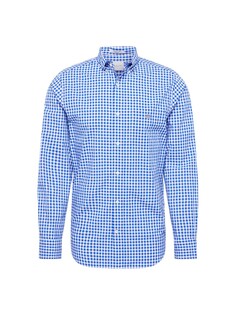 Рубашка на пуговицах стандартного кроя Gant, синий