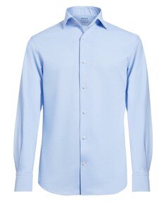 Рубашка на пуговицах стандартного кроя Boggi Milano, светло-синий