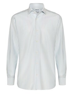 Рубашка на пуговицах стандартного кроя Boggi Milano, голубой/белый