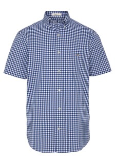 Рубашка на пуговицах стандартного кроя Gant, синий