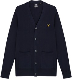 Вязаный кардиган Lyle &amp; Scott, темно-синий