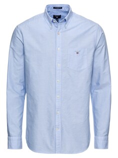 Рубашка на пуговицах стандартного кроя Gant, светло-синий