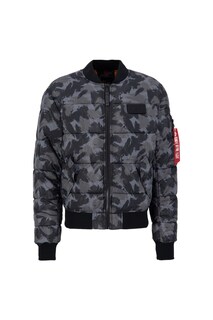 Межсезонная куртка Alpha Industries Camo, серый/антрацит/серый базальт