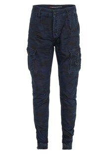 Зауженные брюки-карго Cipo &amp; Baxx, ночной синий/темно-синий
