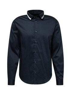 Рубашка на пуговицах стандартного кроя Armani Exchange, темно-синий