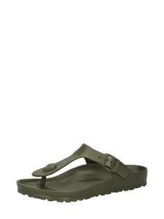 Сандалии с Т-образным ремешком Birkenstock Gizeh, хаки