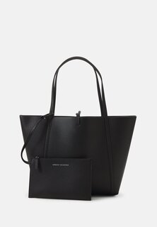 Сумка для покупок REVERSIBLE TOTE SET Armani Exchange, черный/белый