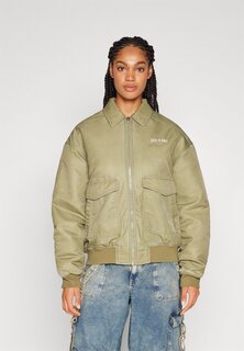 Куртка-бомбер КУРТКА PADDED VARSITY BDG Urban Outfitters, хаки