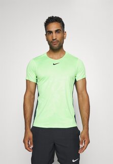 Спортивная футболка M NKCT DF ADVTG TOP PRINT Nike, лаймовый взрыв/глубокие джунгли/черный