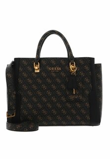 Сумка AJIONA HIGH SOCIETY CARRYALL Guess, коричневый логотип