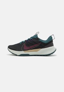 Кроссовки для бега по пересеченной местности JUNIPER TRAIL 2 Nike, черный/ночной бордовый/глубокие джунгли/фиолетовые чернила/безопасный оранжевый/хаки
